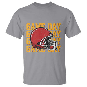Funny Football Helmet T Shirt Game Day Sport Lover Gift TS12 Sport Gray Print Your Wear
