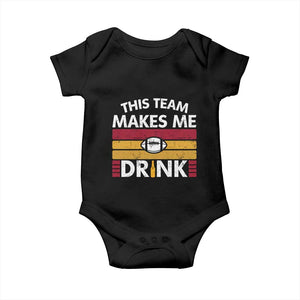 This Team Makes Me Drink Baby Onesie KC Pride Gift TS12 Black Print Your Wear