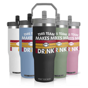 This Team Makes Me Drink Flip Straw Tumbler KC Pride Gift TS12 Print Your Wear