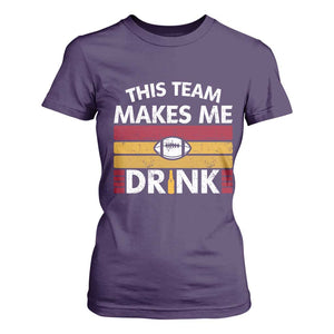 This Team Makes Me Drink T Shirt For Women KC Pride Gift TS12 Purple Print Your Wear