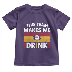 This Team Makes Me Drink Toddler T Shirt KC Pride Gift TS12 Purple Print Your Wear