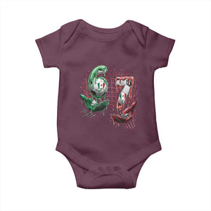 Drip Mexico Soccer Six Seven Meme Baby Onesie Mexicano Supporter Player Gift TS12 Maroon Print Your Wear