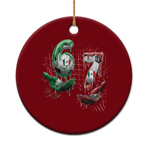 Drip Mexico Soccer Six Seven Meme Ceramic Ornament Mexicano Supporter Player Gift TS12 1pc Red Print Your Wear