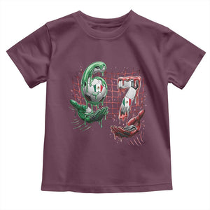 Drip Mexico Soccer Six Seven Meme Toddler T Shirt Mexicano Supporter Player Gift TS12 Maroon Print Your Wear