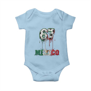 Funny Mexico Soccer 67 Meme Baby Onesie Chicano Soccer Lovers TS12 Light Blue Print Your Wear