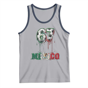 Funny Mexico Soccer 67 Meme Tank Top Chicano Soccer Lovers TS12 Athletic Heather Navy Print Your Wear