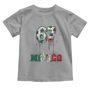 Funny Mexico Soccer 67 Meme Toddler T Shirt Chicano Soccer Lovers TS12 Sport Gray Print Your Wear