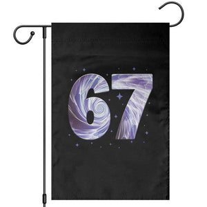 Swirl Effect Printed Six Seven Meme Garden Flag Gen Z Alpha Gift TS12 Black Print Your Wear