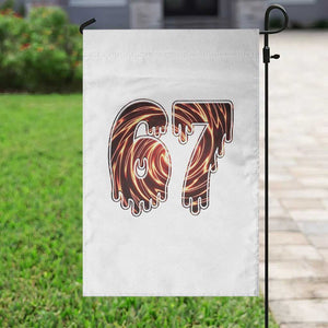 Fire Swirl Effect Printed Garden Flag Six Seven Meme TS12 Print Your Wear