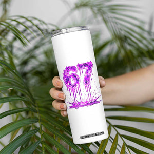Drip Fire Flame Six Seven Skinny Tumbler Trendy Meme Gift TS12 Print Your Wear