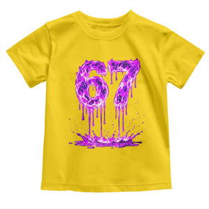 Drip Fire Flame Six Seven Toddler T Shirt Trendy Meme Gift TS12 Daisy Print Your Wear