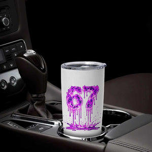 Drip Fire Flame Six Seven Tumbler Cup Trendy Meme Gift TS12 Print Your Wear