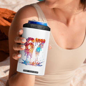 Burning Six Seven 4 in 1 Can Cooler Tumbler Drip Fire Flame Meme TS12 Print Your Wear