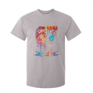 Burning Six Seven T Shirt For Kid Drip Fire Flame Meme TS12 Ice Gray Print Your Wear