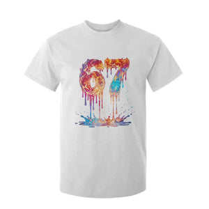 Burning Six Seven T Shirt For Kid Drip Fire Flame Meme TS12 White Print Your Wear