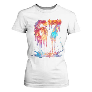 Burning Six Seven T Shirt For Women Drip Fire Flame Meme TS12 White Print Your Wear