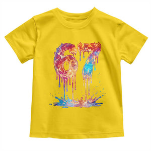 Burning Six Seven Toddler T Shirt Drip Fire Flame Meme TS12 Daisy Print Your Wear