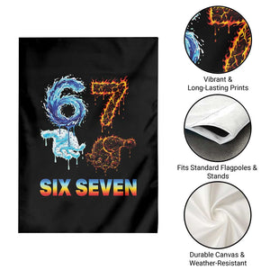 Water Fire Element Six Seven Garden Flag Trendy Meme Gift TS12 Print Your Wear