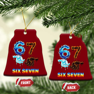 Water Fire Element Six Seven Ceramic Ornament Trendy Meme Gift TS12 Print Your Wear