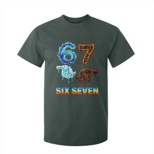 Water Fire Element Six Seven T Shirt For Kid Trendy Meme Gift TS12 Dark Forest Green Print Your Wear