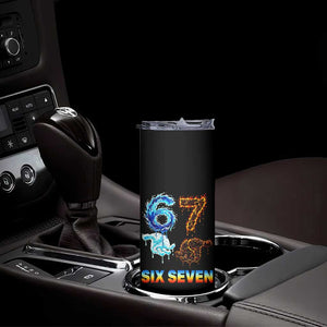 Water Fire Element Six Seven Skinny Tumbler Trendy Meme Gift TS12 Print Your Wear