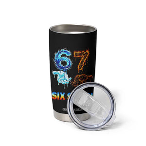 Water Fire Element Six Seven Tumbler Cup Trendy Meme Gift TS12 Print Your Wear