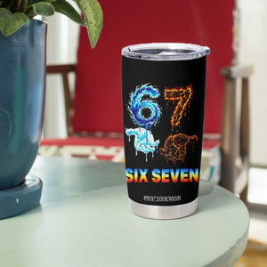 Water Fire Element Six Seven Tumbler Cup Trendy Meme Gift TS12 Print Your Wear