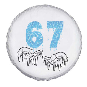 Ocean Water Wave Effect Printed Spare Tire Cover Six Seven Meme TS12 Print Your Wear