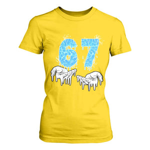 Ocean Water Wave Effect Printed T Shirt For Women Six Seven Meme TS12 Daisy Print Your Wear