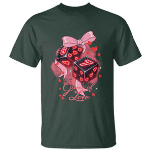 Funny The Game Of Love Six Seven Dice Meme T Shirt TS12 Dark Forest Green Print Your Wear