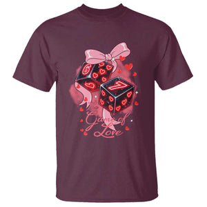 Funny The Game Of Love Six Seven Dice Meme T Shirt TS12 Maroon Print Your Wear