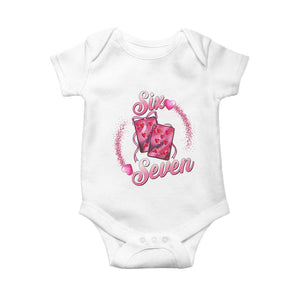 Playing Cards 67 Of Hearts Baby Onesie Six Seven Valentine Meme TS12 White Print Your Wear