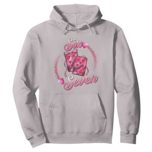 Playing Cards 67 Of Hearts Hoodie Six Seven Valentine Meme TS12 Ice Gray Print Your Wear