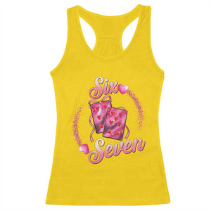 Playing Cards 67 Of Hearts Racerback Tank Top Six Seven Valentine Meme TS12 Daisy Print Your Wear