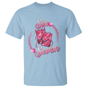 Playing Cards 67 Of Hearts T Shirt Six Seven Valentine Meme TS12 Light Blue Print Your Wear