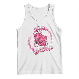 Playing Cards 67 Of Hearts Tank Top Six Seven Valentine Meme TS12 White Print Your Wear