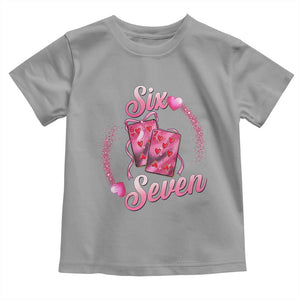 Playing Cards 67 Of Hearts Toddler T Shirt Six Seven Valentine Meme TS12 Sport Gray Print Your Wear