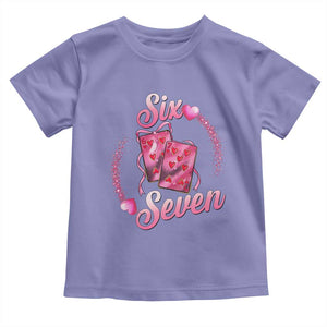 Playing Cards 67 Of Hearts Toddler T Shirt Six Seven Valentine Meme TS12 Violet Print Your Wear
