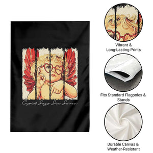 Retro Cupid Says Six Seven Garden Flag 67 Valentines Day TS12 Print Your Wear