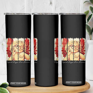 Retro Cupid Says Six Seven Skinny Tumbler 67 Valentines Day TS12 Print Your Wear