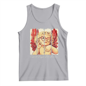 Retro Cupid Says Six Seven Tank Top 67 Valentines Day TS12 Athletic Heather Print Your Wear