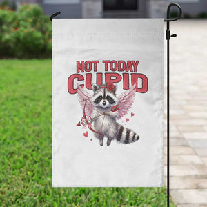 Funny Raccoon Cupid Anti Valentine Garden Flag Not Today Cupid TS12 Print Your Wear