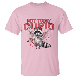 Funny Raccoon Cupid Anti Valentine T Shirt Not Today Cupid TS12 Light Pink Print Your Wear