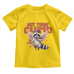 Funny Raccoon Cupid Anti Valentine Toddler T Shirt Not Today Cupid TS12 Daisy Print Your Wear