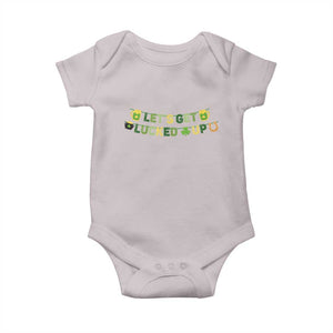 Lets Get Lucked Up Baby Onesie St Patricks Day Drinking TS12 Ice Gray Print Your Wear