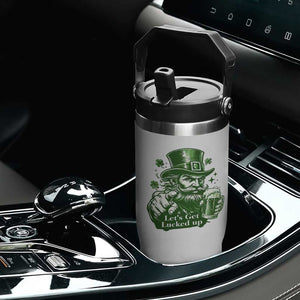 Lets Get Lucked Up Flip Straw Tumbler St Patricks Day Party Humor TS12 Print Your Wear
