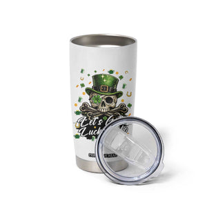 Lets Get Lucked Up Tumbler Cup Lucky Skeleton St Patricks Day TS12 Print Your Wear