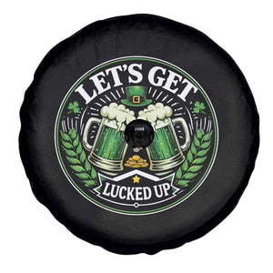 Lets Get Lucked Up Spare Tire Cover Funny Saint Patricks Day Lucky Drinking TS12 Print Your Wear