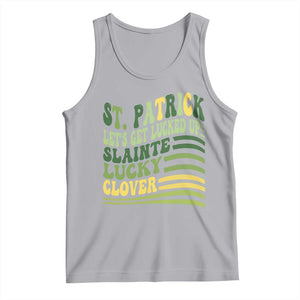 Lets Get Lucked Up Tank Top Funny St Patricks Day TS12 Athletic Heather Print Your Wear