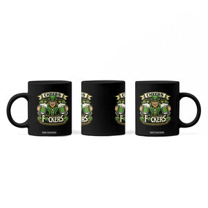 Cheers Fckers Coffee Mug Funny Leprechaun St Patricks Day Party TS12 Print Your Wear